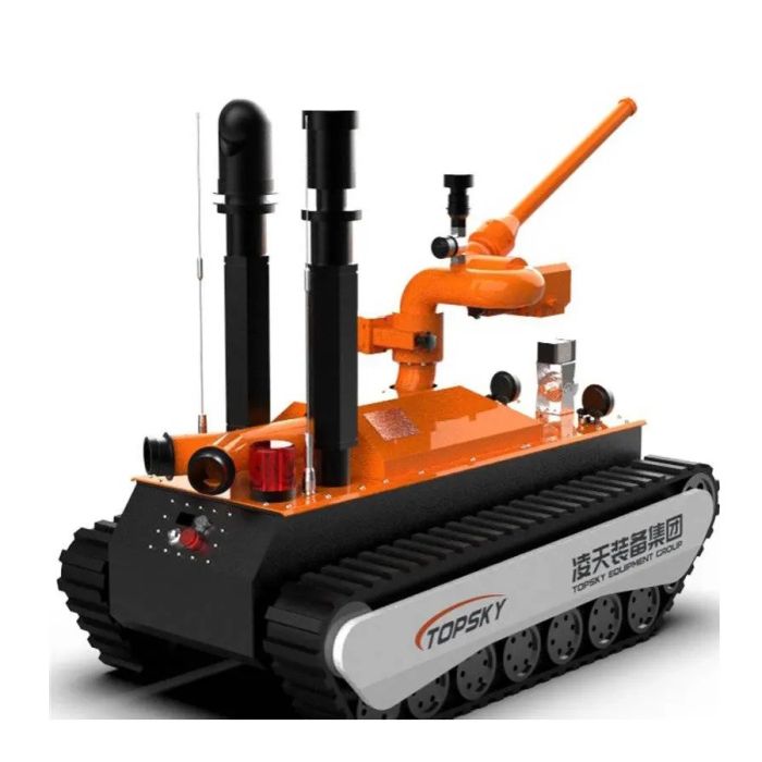 Topsky Fire-fighting dry powder extinguishing robot

